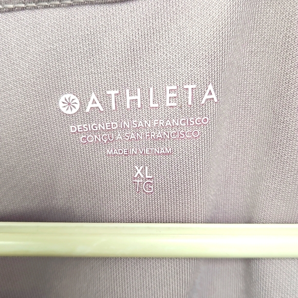 Athleta Seasoft Quarter Zip Purple Lavender Size XL Soft Pullover Sweater New - Picture 4 of 9